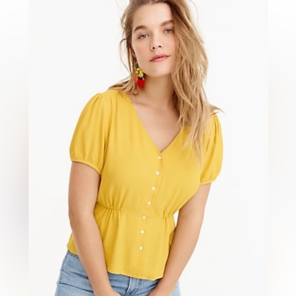 J. Crew size 2 NWT crepe blouse